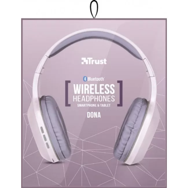 Наушники TRUST Dona Wireless Bluetooth Headphones Pink (22889)