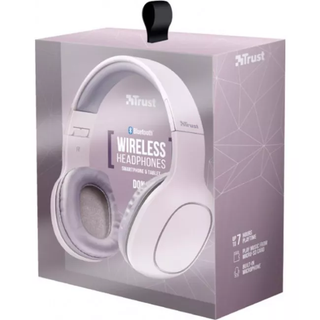 Наушники TRUST Dona Wireless Bluetooth Headphones Pink (22889)