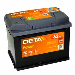 Аккумулятор DETA Power 6CT-62Ah (+/-) (DB621)