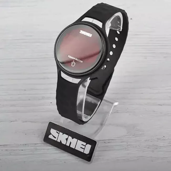 Часы электронные, спортивные LED Skmei 1230, черные, в металлическом боксе (175-1054-black-b_m)
