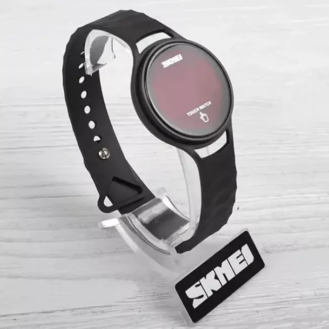 Часы электронные, спортивные LED Skmei 1230, черные, в металлическом боксе (175-1054-black-b_m)