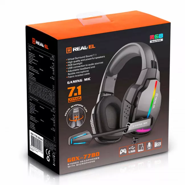 Гарнитура REAL-EL GDX-7780 Black (EL124100047)