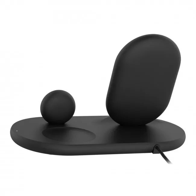 Беспроводное зарядное устройство Belkin 3-in-1 Wireless Pad/Stand/Apple Watch Black (WIZ001VFBK)