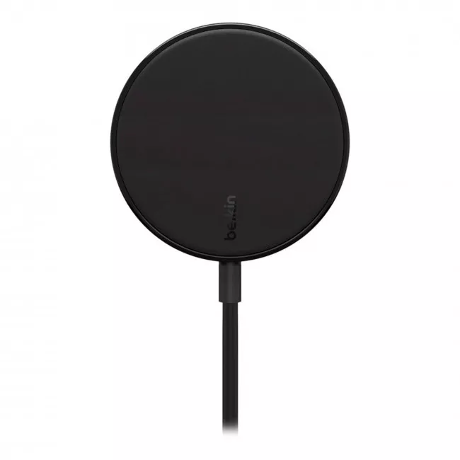 Беспроводное зарядное устройство Belkin Magnetic Portable iPhone Wireless Charger Black (WIA005BTBK)
