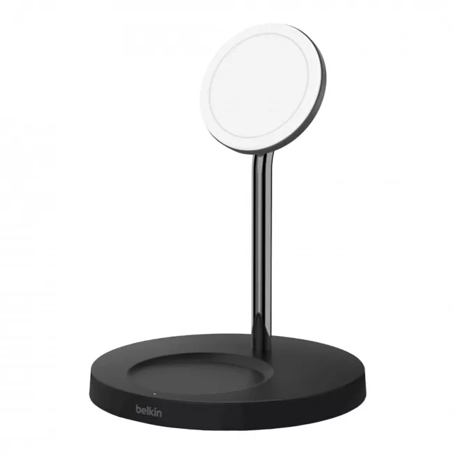 Беспроводное зарядное устройство Belkin MagSafe 2in1 Wireless Charger Black (WIZ010VFBK) Беспроводное зарядное устройство Belkin MagSafe 2in1 Wireless Charger Black (WIZ010VFBK)