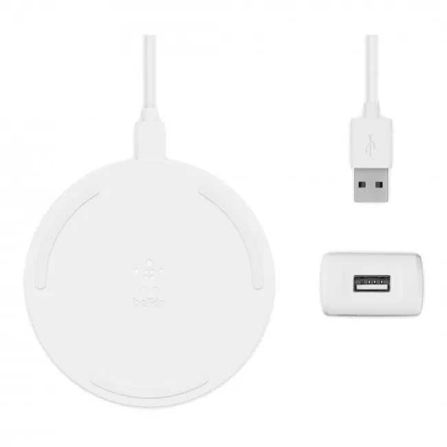 Беспроводное зарядное устройство Belkin Pad Wireless Charging Qi White (WIA001VFWH)