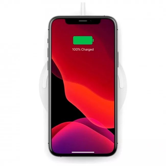Беспроводное зарядное устройство Belkin Pad Wireless Charging Qi no PSU White (WIA001BTWH)