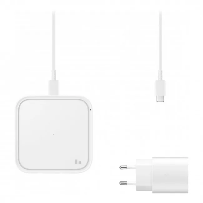 Беспроводное зарядное устройство SAMSUNG 15W Wireless Charger Pad (w/o TA) White (EP-P2400BWRGRU)