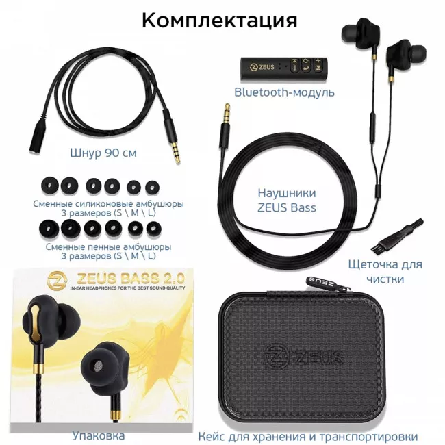 Наушники AIRON Zeus Bass (6945545500235)