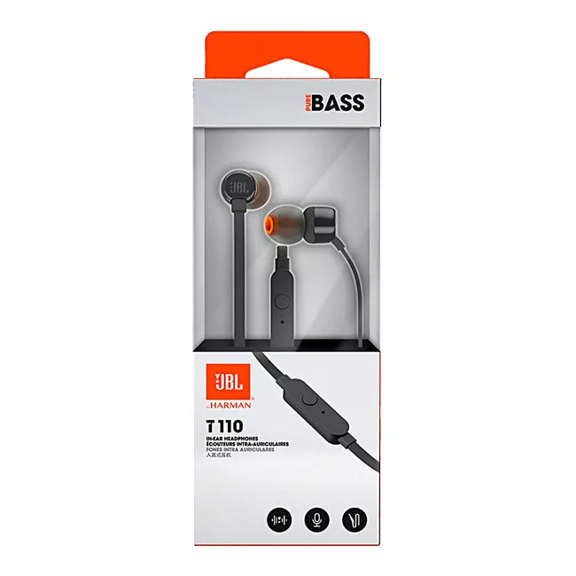 Наушники JBL T110 Black (JBLT110BLK)