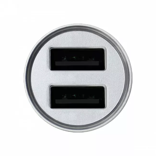Автомобильное зарядное устройство Grand-X CH-07LG Light Grey Metallic (2USB 12-24V 3.1A)