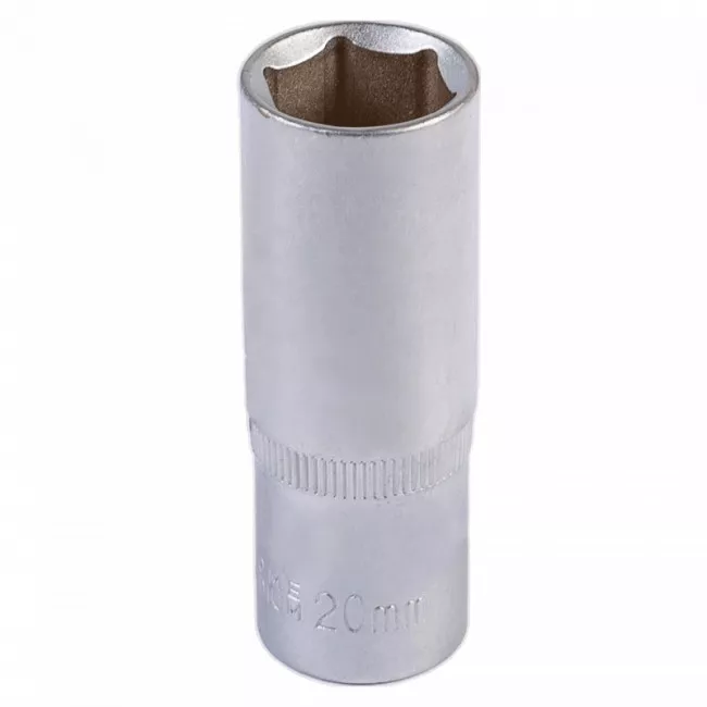 Насадка торцевая MASTER TOOL 6-гранная удлиненная 1/2", 20 мм. CRV (78-0520) Насадка торцевая MASTER TOOL 6-гранная удлиненная 1/2", 20 мм. CRV (78-0520)