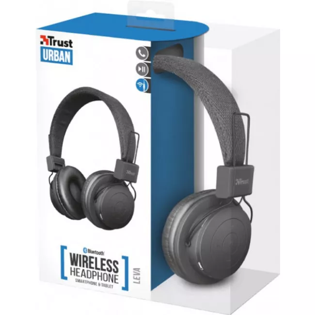 Наушники TRUST Leva Wireless Bluetooth Headphone Black (21754)
