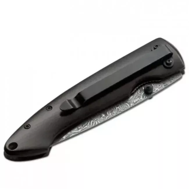 Нож складной Boker Plus Damascus Gent 1 (длина: 197мм, лезвие: 82мм), дерево (227-1098)