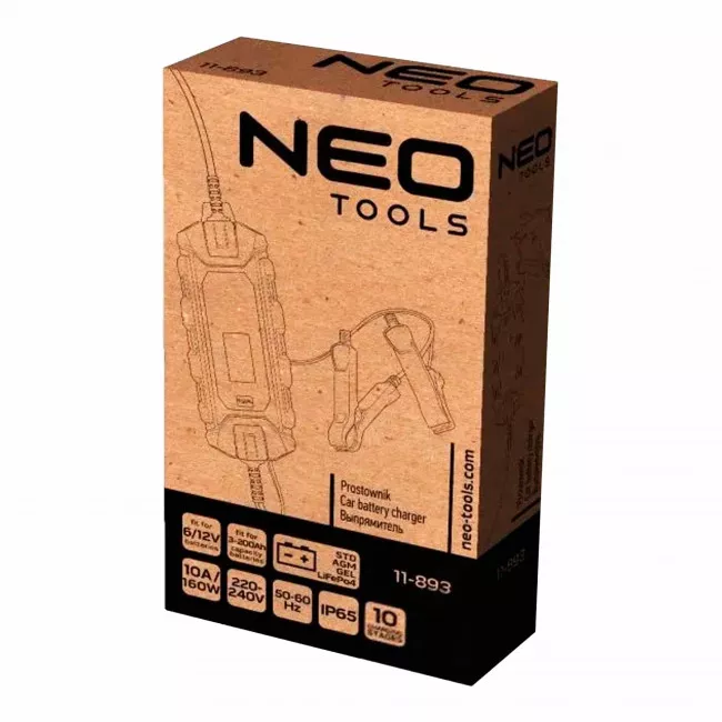 Зарядное устройство Neo Tools 10А/160Вт (11-893)