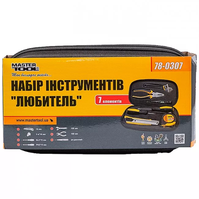 Набор инструмента MASTER TOOL "Любитель" 7 элементов (78-0307)