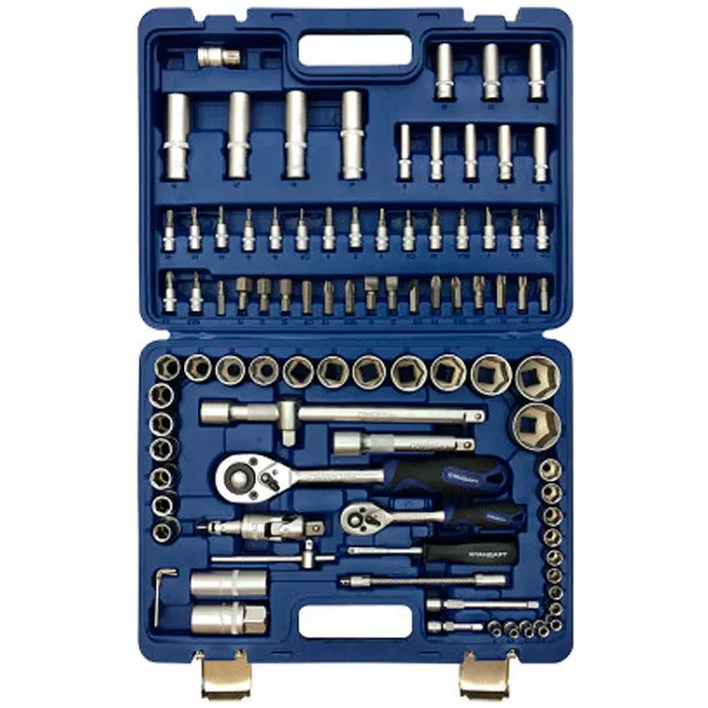Набор инструментов 1/4" и 1/2" STANDART 94ед. (6гр.) с металл. замками (STM-0094-6)