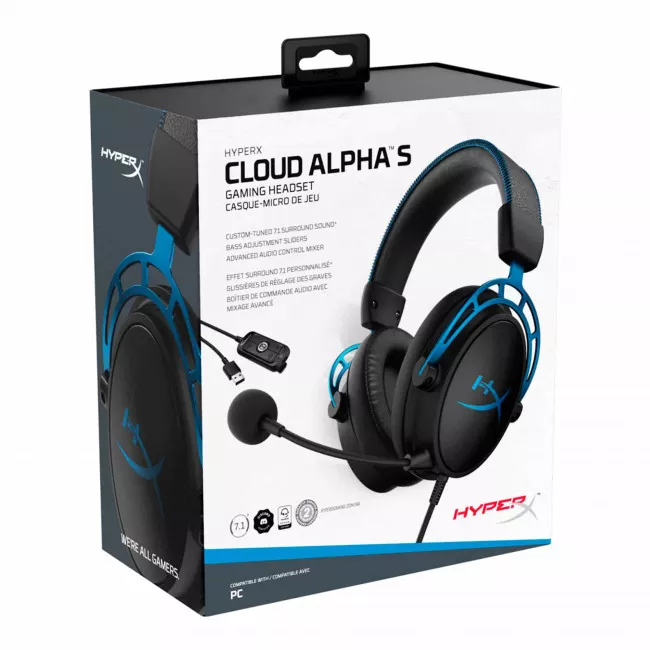 Гарнітура HyperX Cloud Alpha S Black/Blue (4P5L3AA)