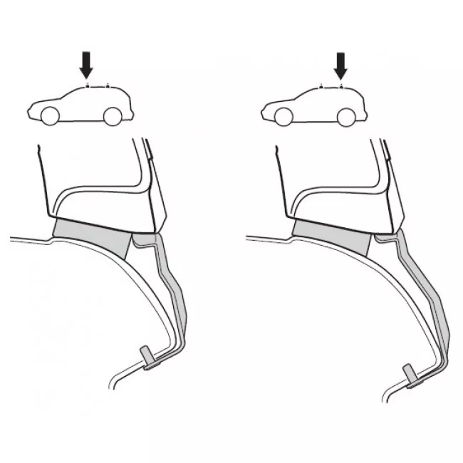 Монтажный комплект Thule для Skoda Fabia (hatch)(mkII) 2007-2014 (1599)