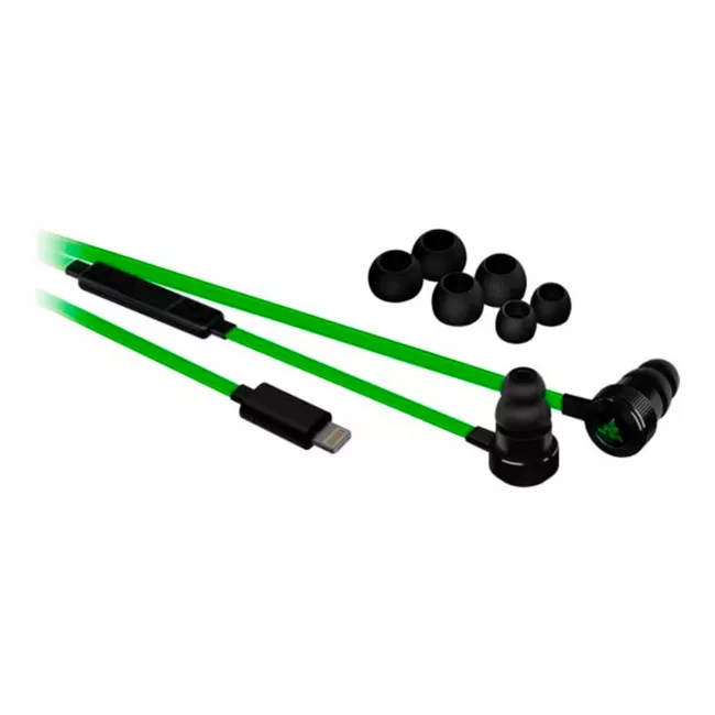 Гарнитура Razer Hammerhead for iOS Black/Green (RZ04-02090100-R3G1)