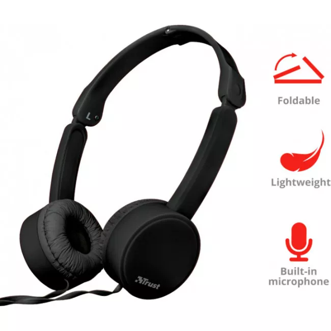 Навушники Trust Nano Foldable Headphones Black (23104)