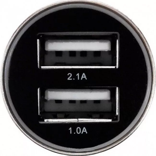 Автомобильное зарядное устройство ZARYAD черно-белое 2USB (AZU05)