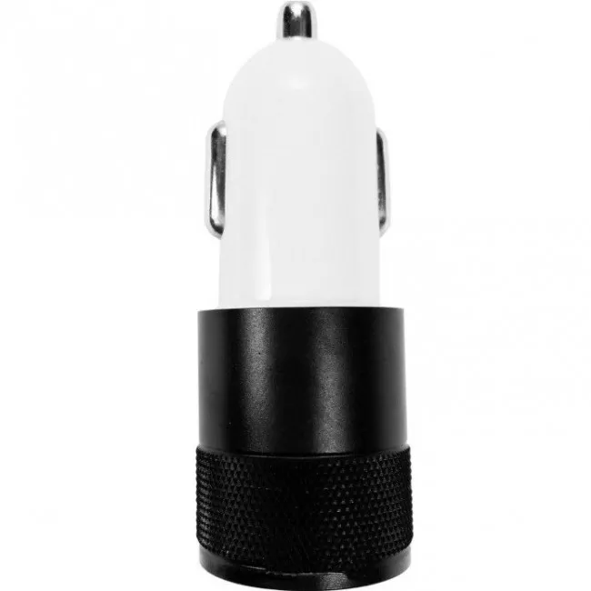 Автомобильное зарядное устройство ZARYAD черно-белое 2USB (AZU05)