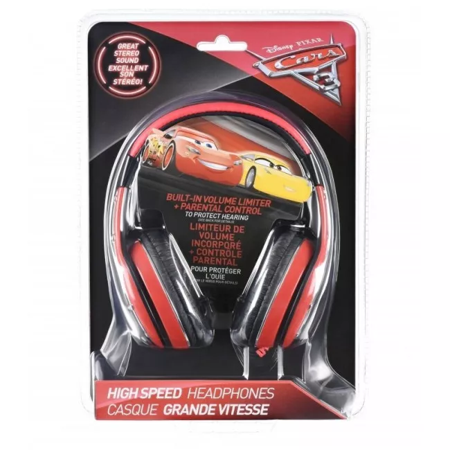 Наушники eKids Disney, Cars, Молния McQueen Kid-friendly volume (CR-140.UFXV7)