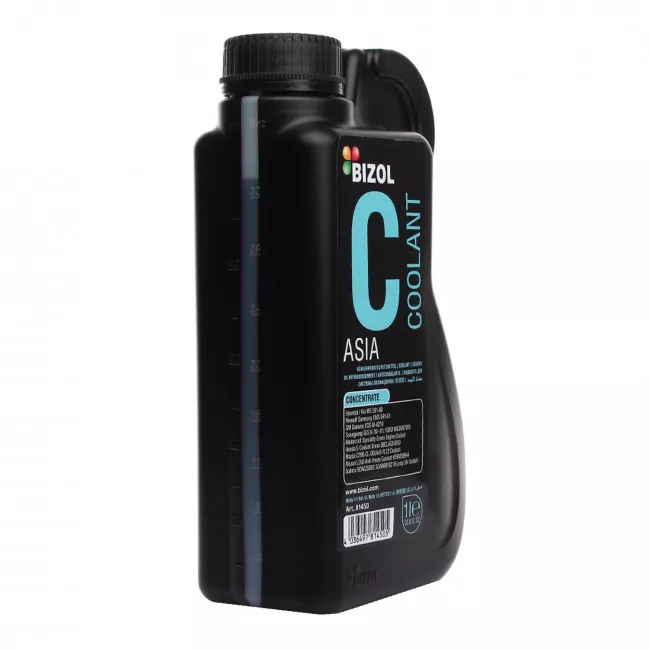 Антифриз BIZOL Coolant Asia G11 -80°C зеленый 1л (B81450)