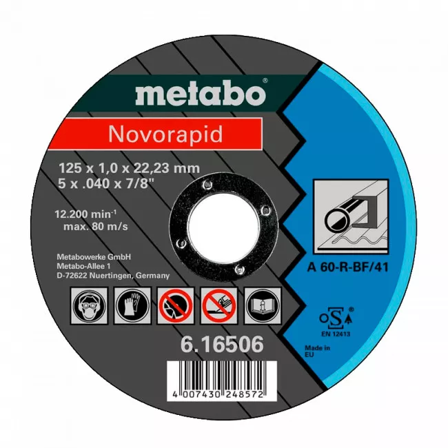 Отрезной круг METABO Novorapid 125 мм (616506000)