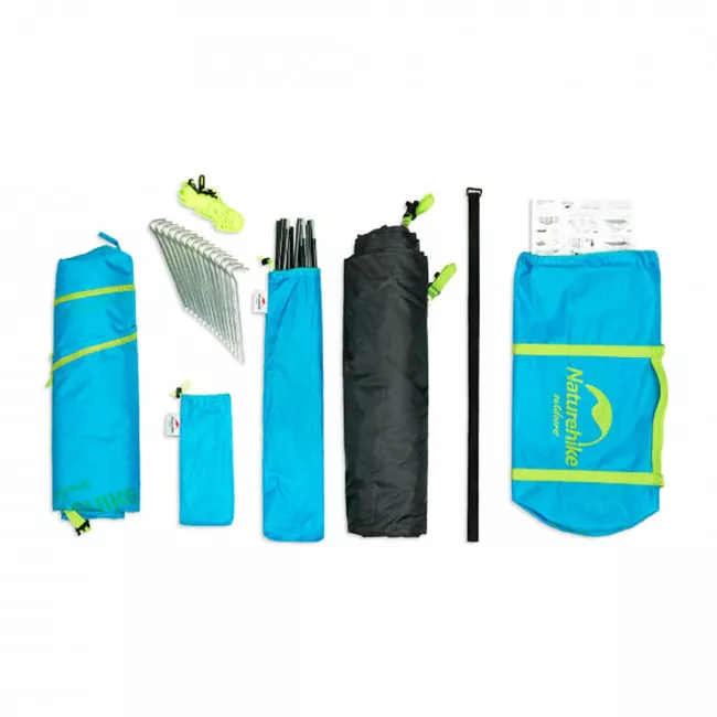 Палатка трехместная NatureHike P-Series NH18Z033-P 210T/65D зеленая (6927595729649)