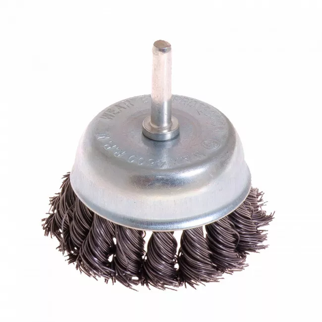 Щетка торцевая из плетеной проволоки D 75 со стержнем 1/4" MASTER TOOL (19-7307) Щетка торцевая из плетеной проволоки D 75 со стержнем 1/4" MASTER TOOL (19-7307)