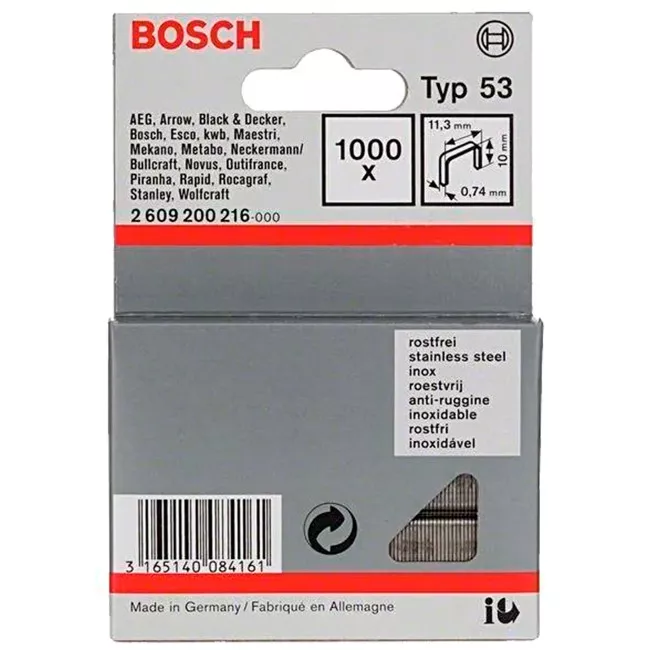 Скобы Bosch  T55, 23 мм (1609200374)