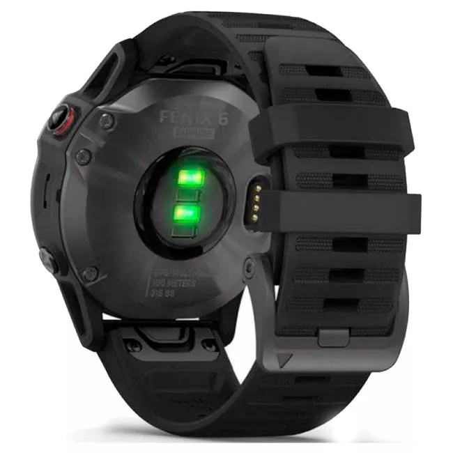 Смарт-годинник Garmin Fenix ​​6 Carbon Gray DLC with Black Band (010-02158-11)