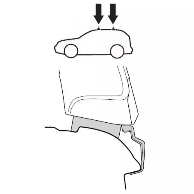Монтажный комплект Thule для Hyundai Elantra (wagon)(mkV) 2009-2012 (1478)