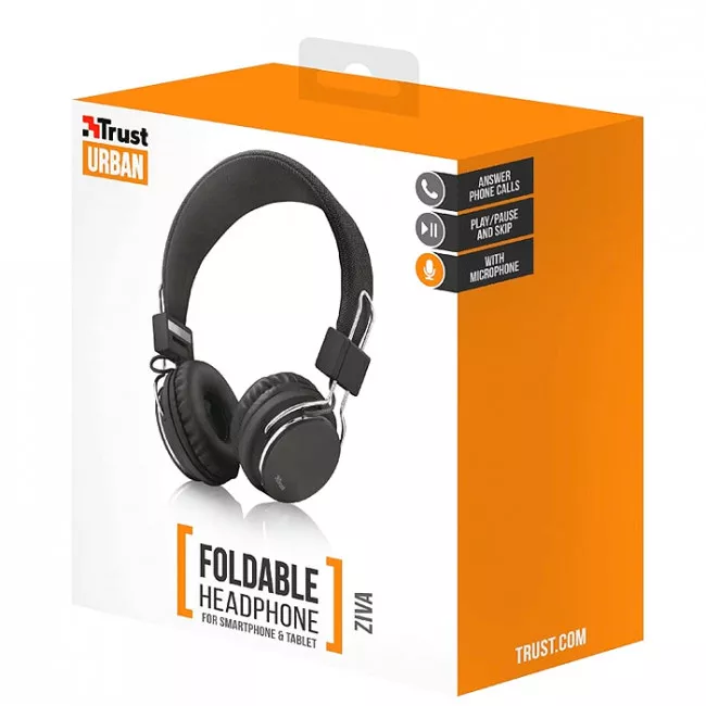 Навушники TRUST Ziva On-Ear Mic Black (21821_TRUST)