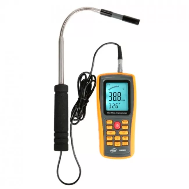 Анемометр с трубкой пито USB BENETECH (0,3-30 м/с) (GM8903)