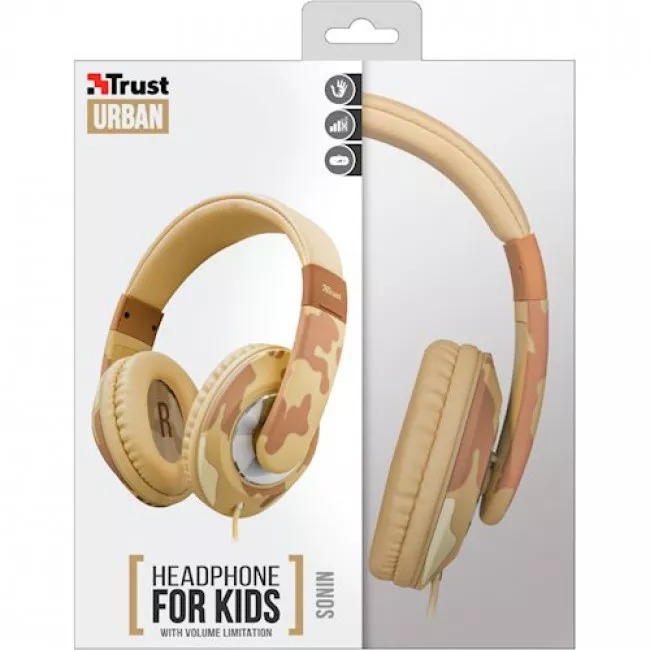 Навушники Trust Sonin Kids Headphone - desert camo (22204)