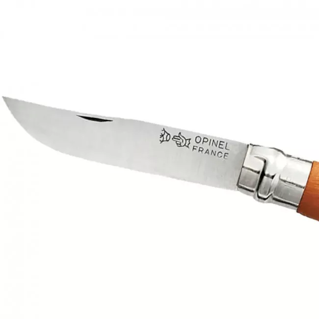Нож складной Opinel №10 Carbone (длина: 210мм, лезвие: 100мм), бук, в блистере (232-1025_beech-blist)