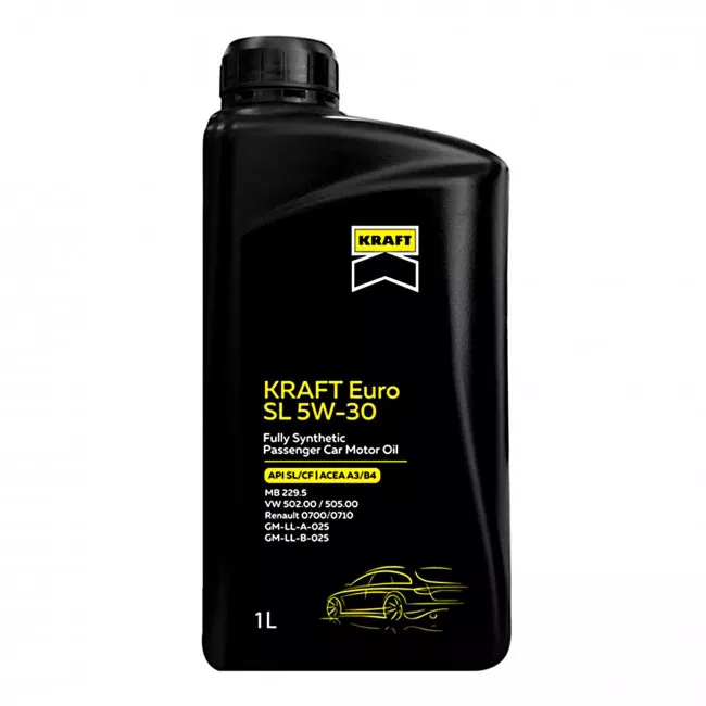 Моторное масло KRAFT Euro SL 5W-30, 1л (708134) Моторное масло KRAFT Euro SL 5W-30, 1л (708134)