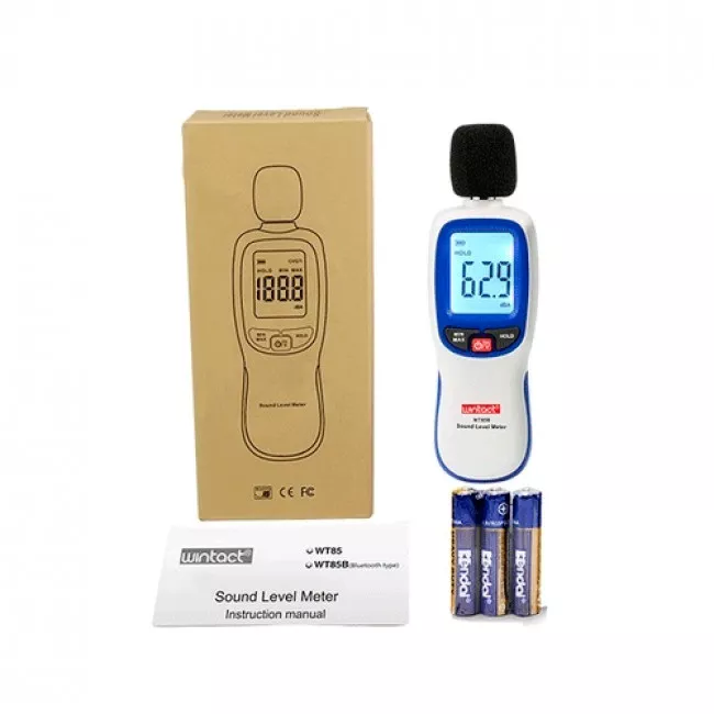 Шумомер WINTACT Bluetooth (30 - 130 dB) (WT85B)