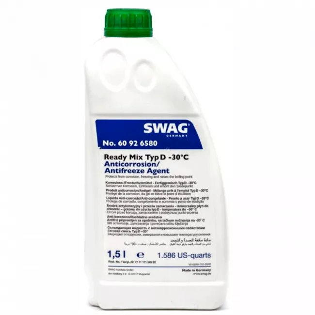 Антифриз Swag G11 -30°C зелений 1,5л (60926580)