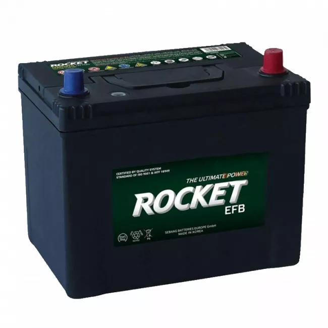 Автомобильный аккумулятор ROCKET EFB Start-Stop Japan 6СТ-70Ah АзЕ ASIA 680A (CCA) (EFB S95L)