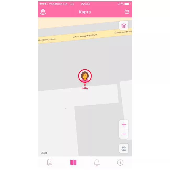 Детские телефон-часы с GPS трекером GOGPS K23 Розовый (K23PK)