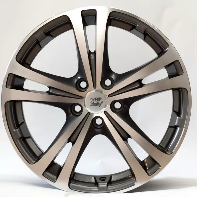 WSP ITALY W3502 DANUBIO (15 6 5x100 43 57,1) ANTHRACITE POLISHED