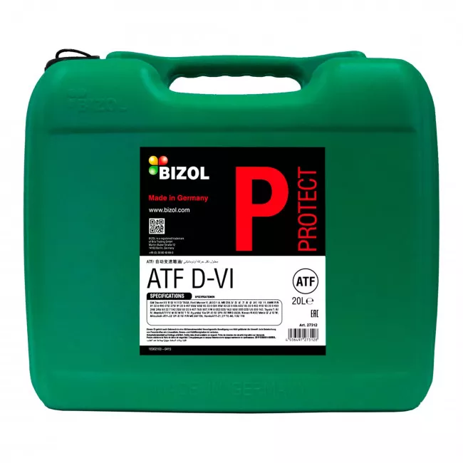 Трансмиссионное масло BIZOL Allround ATF D-VI 20л (В27812) Трансмиссионное масло BIZOL Allround ATF D-VI 20л (В27812)
