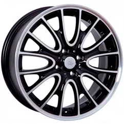 WSP ITALY W1653 RIVERS (R17 7 4X100 48 56,1) GLOSSY BLACK POLISHED