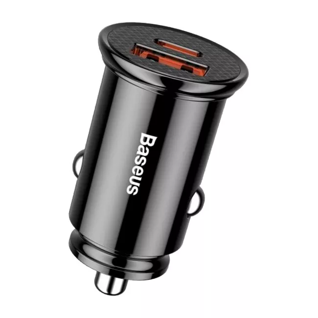 Автомобильное зарядное устройство Baseus Circular Plastic PD3.0 QC 4.0 + 30W USB + Type-C чорный (CCALL-YS01/217450001) Автомобильное зарядное устройство Baseus Circular Plastic PD3.0 QC 4.0 + 30W USB + Type-C чорный (CCALL-YS01/217450001)