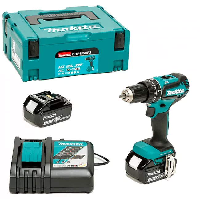 Аккумуляторный ударный шуруповерт Makita (DHP485RFJ)