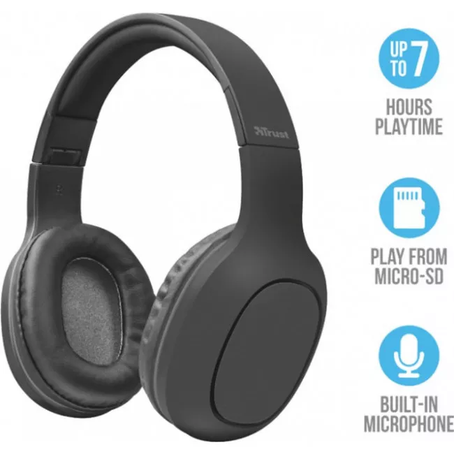 Наушники TRUST Dona Wireless Bluetooth Headphones Grey (22888)